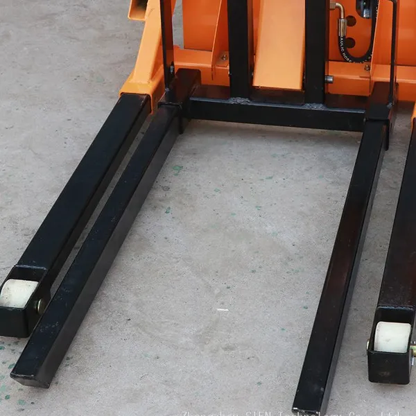 Portable Electric 500Kg 700Kg Folding Lift Load Warehouse Stacker Crank Arm Hydraulic Forklift Trucks photo-5