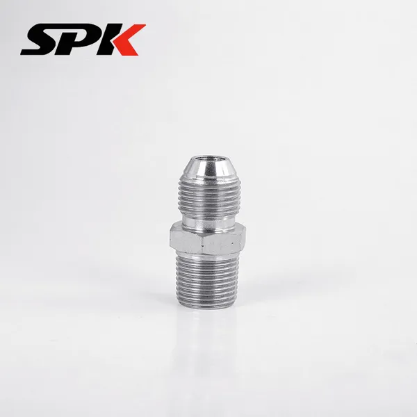 Hydraulic Oil Tube Male Thread Straight Flared Fitting, British Thread High-Pressure Oil Tube Hydraulic Accessory, D-Type Thread Transition Fitting photo-3