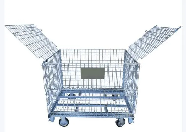 Durable Mesh Stillages Storage Warehouse Cage & Pallet for Forklift Stillage