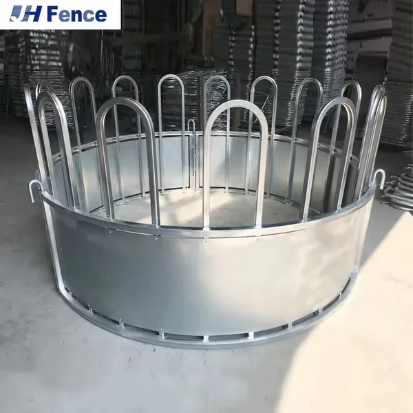 Custom Design Hot Dipped Galvanized Cattle Hay Round Bale Feeder Horse Feeder for Livestock photo-5