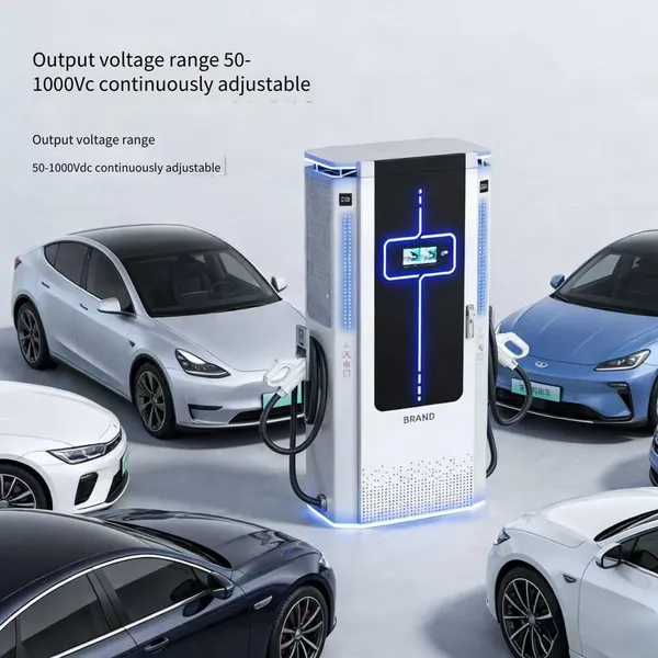200kw nine-hole dc fast charging pile for new energy vehicles with chinese characters style, suitable for both home and commercial use, universal for sedans, with soc system, 5-meter gun cable, supporting qr code scanning, card swiping, password input and