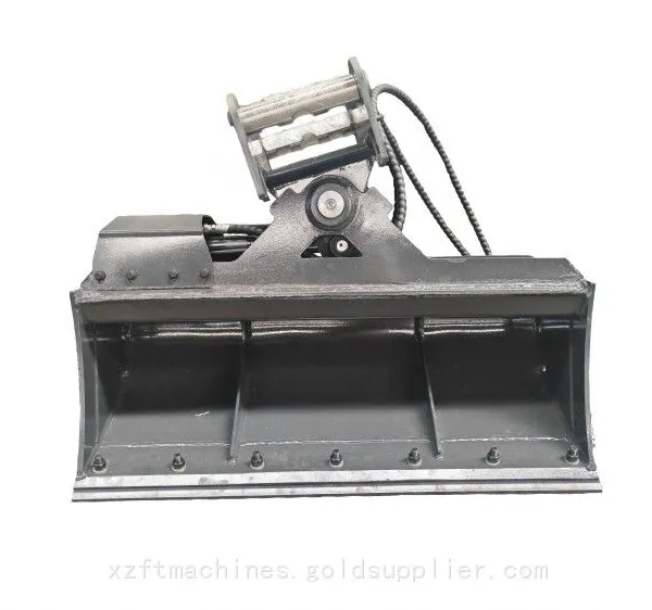 MS03 Wide 1000mm Hydraulic Adjustable Tilt Bucket Haevy Duty Earthmoving Bucket Customized Excavator Tilting Buckets photo-2