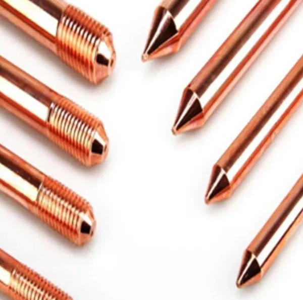 Copper Clad Steel Ground Rod Molecular Bonded Coating for Lightning Protection