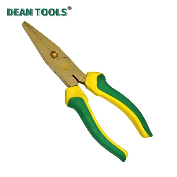 Non-Sparking Flat Nose Pliers, Safety Tools, Non-Sparking Flat Nose Pliers Wire Stripper,Aluminum Bronze