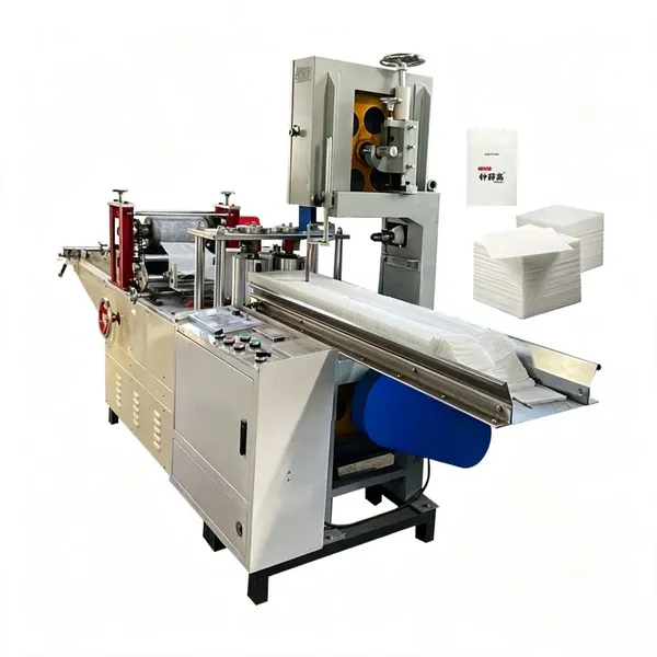 Paper Napkin Maker Machine Facial Paper Cutting Embossing Folding Table Serviette Restaurant Hotel Use Napkin Making Machine
