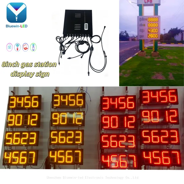 Gas Station LED Panels Display Fuel Price Service Stations photo-3