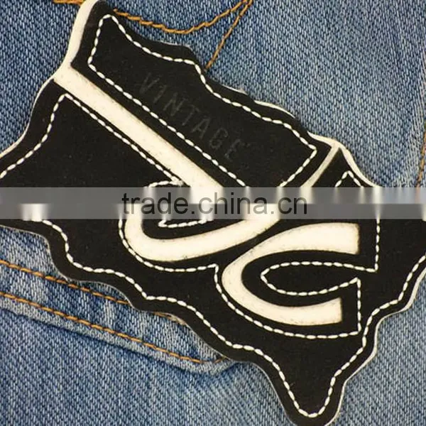 Most Popular Creative Fast Delivery Leather Patches With Metal Label photo-4