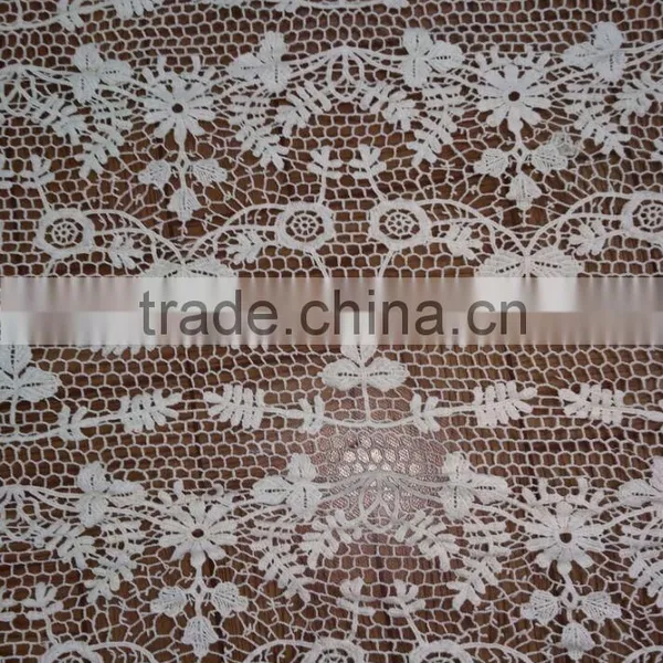 2016 Wholesale Cotton Fabric Embroidery Lace With Mesh Designs photo-3