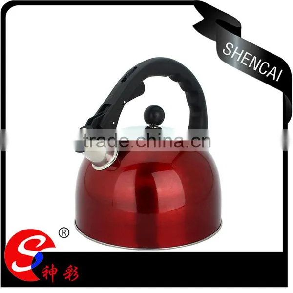 Red Color Korean Stainless Steel Water Pot / Tea Kettle photo-3