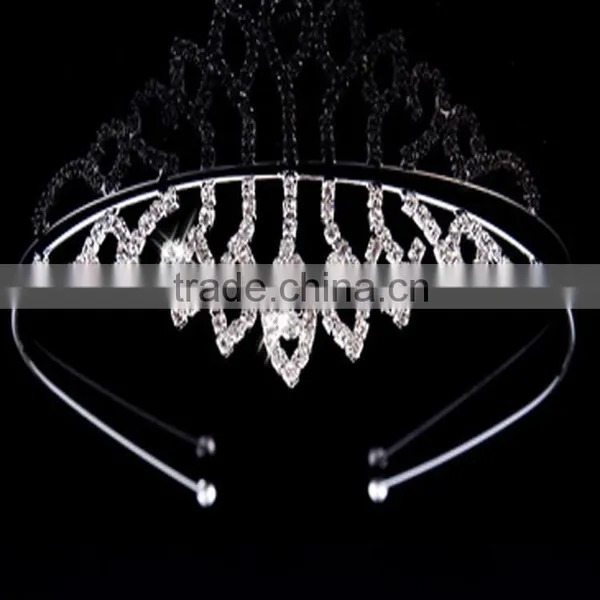 Fashion Women Crown With Rihnstone Wholesale photo-3