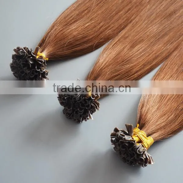 Remy U Nail Tip Hair Extensions Remy U Tip Keratin Human Hair Extension photo-3