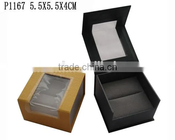 P1163 Windowed Cardboard Velvet Lining Watch Box photo-6