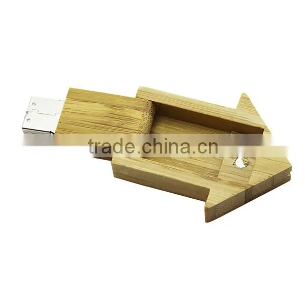 Hot Selling Wooden Push USB Key 4gb photo-3