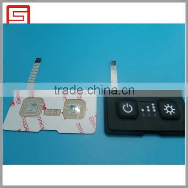 2 Keys Custom Silicone Rubber With Membrane Switches photo-3