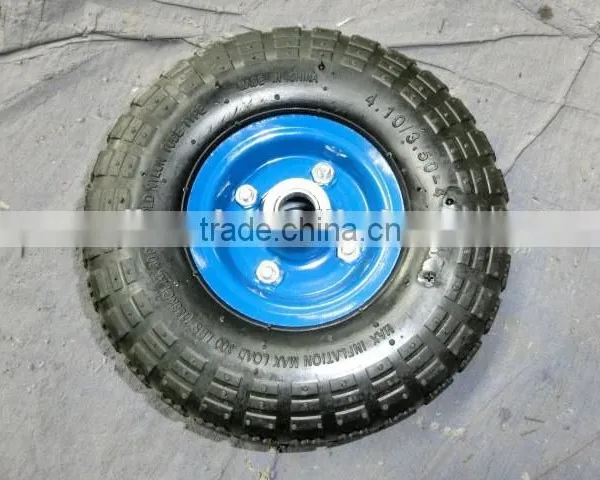 Garden Cart Rubber Wheel 4.10/3.50-4 Rubber Tire 3.50-4 photo-2