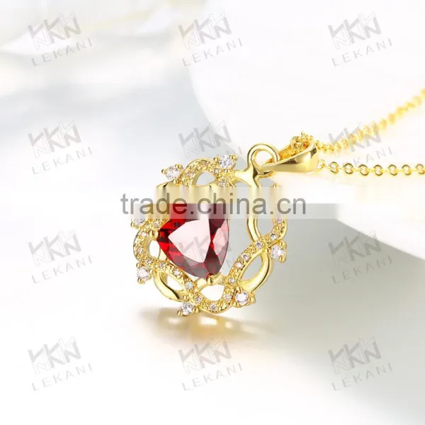 Trendy Geometric Jewelry Necklaces/red Zircon Necklace/vintage Necklace photo-5