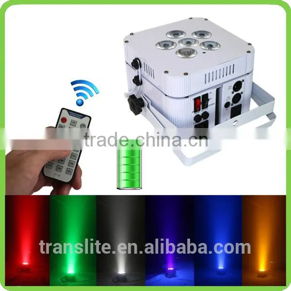 6-6in1 PAR Battery Powered Wireless Operation Decorative Led Stage Light photo-5