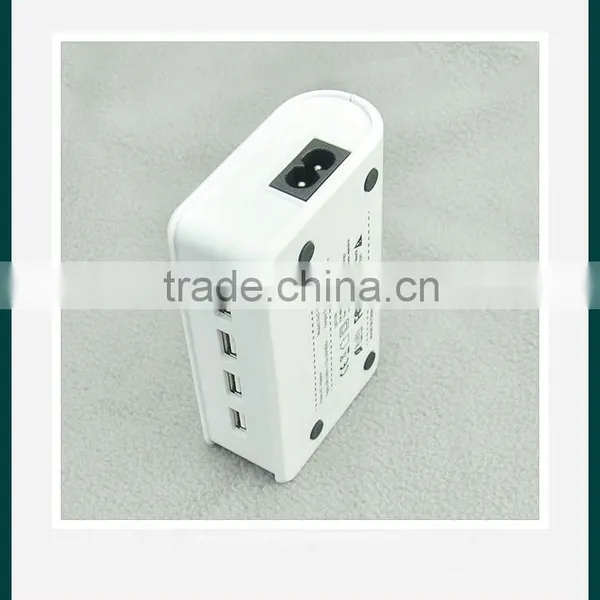 New Intelligent 4-port Usb Travel Charger With UL,CE,FCC Approved for IPhone, IPAD,Samsung,HTC photo-2