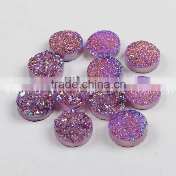 Natural AAA Quality Candy Color Agate Druzy Stone Beads Wholesale Semi Precious Gem Stone Cabochons photo-2