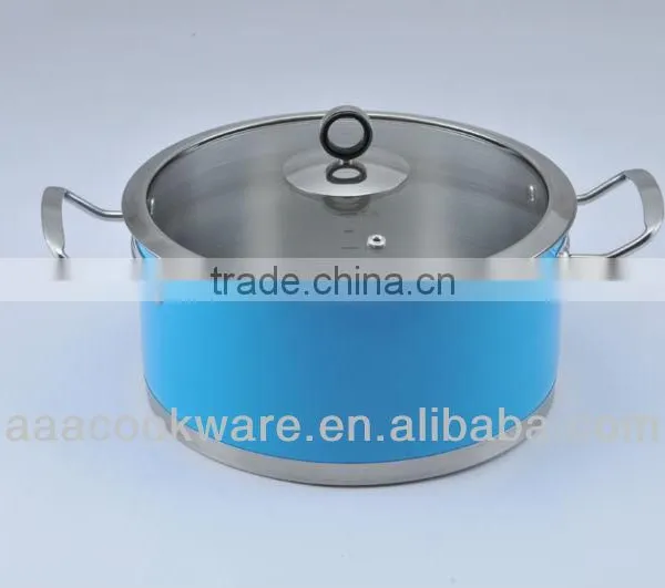 Transparent High-temperature Painting Stainless Steel Kitchenware Sets photo-6
