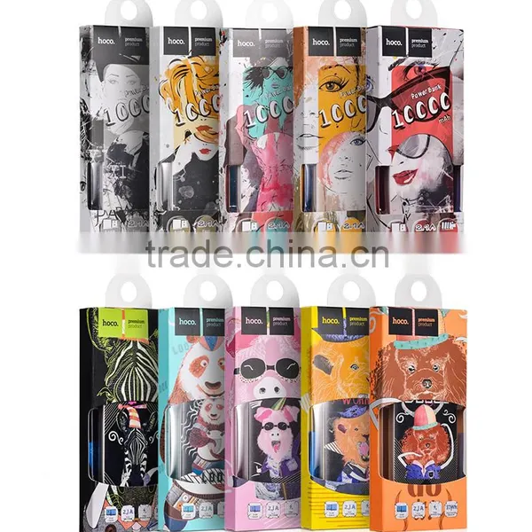 HOCO B1 10000mAh Painted Power Bank for IPhone 6s /Samsung S7 2.1A Universal Double USB Quick Charging Powerbank photo-6