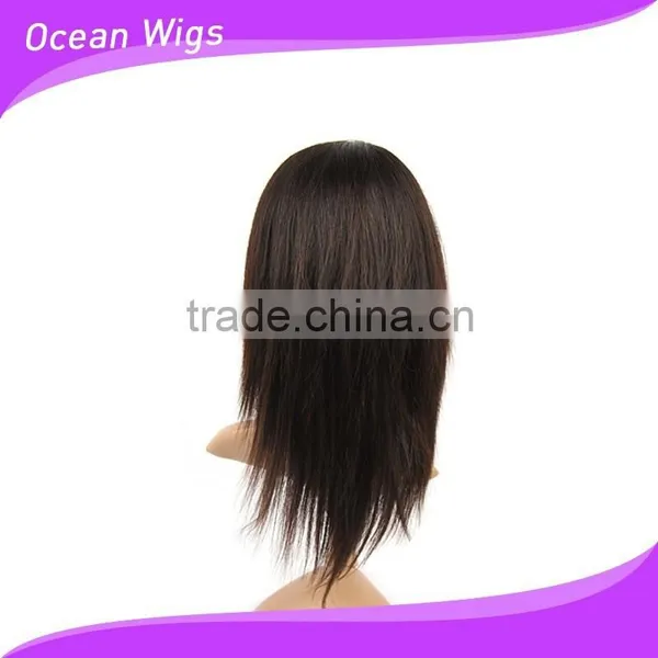 Human Hair Wig, 14", Straight, Natural Color photo-4