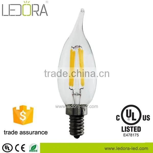 Passed CE&RoHS UL Certification Filament Leb Bulb Dimmable Lights C32