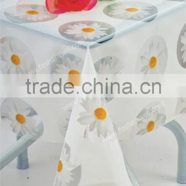 Transparent Pvc Soft Film Material Table Cover Clear Cloth Wipe Clean