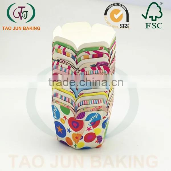 High Temperature Resistant Square Cupcake Liners Cups photo-5