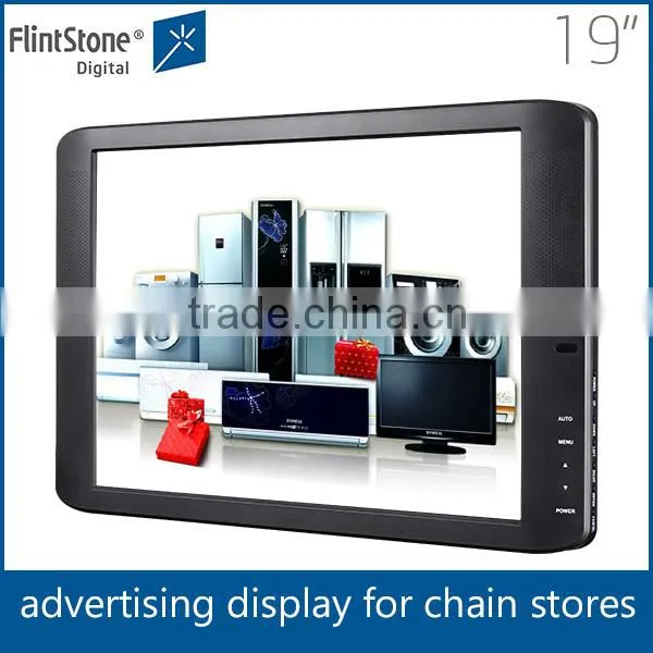 19 inch plastic casing digital video player, elevator lcd advertising display