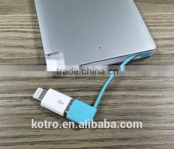 Promotional Gift Metal Aluminum Credit Card Power Bank 2500mAh photo-6
