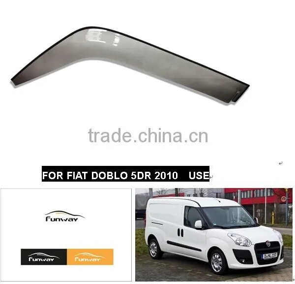CAR DOOR VISOR RAIN DEFLECTOR FOR FIAT FIAT DOBLO 5DR 2010 USE