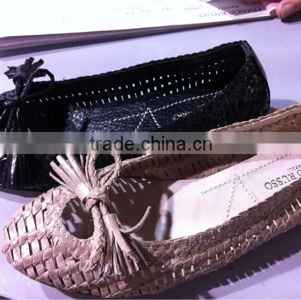 HAND WOVEN LEATHER SHOE UPPERS photo-5