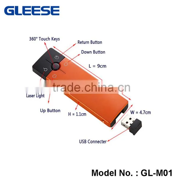 GLEESE Ultrathin USB Optical Wireless Computer Mouse for Teaching Speeching Meeting Remote Controller photo-5