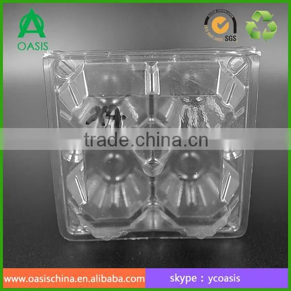 PVC 4 Hole Egg Box Disposable Plastic Egg Trays photo-5