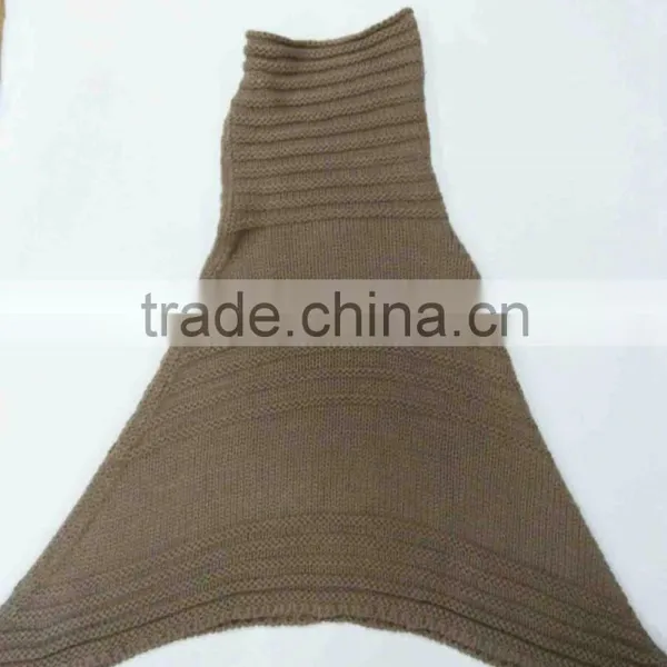 High Quality Fashion Lady Hot Sale Thick Poncho Knit Ponchos OEM Factory photo-2