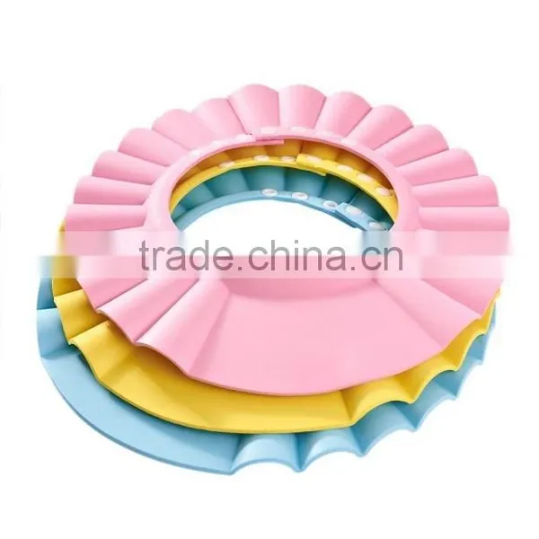 Infant Waterproof Shower Cap Adjustable Shampoo Cap Infant Bath Extra Thick