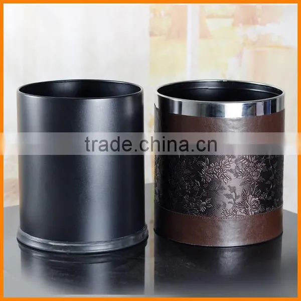 European Creative Cortex Double Household Trash Fashion Retro Patterns Capless Living Room Bedroom Wastebasket / Barrel photo-3