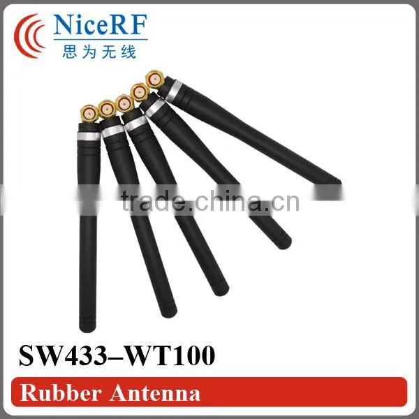 Rubber Antenna SW433-WT100 for Wireless Transceiver RF Module 433MHz Elbow Rod Antenna 433MHz Rubber Antenna 433 photo-5