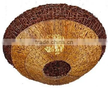 Decorative Rattan Wicker Wall Lamps photo-3