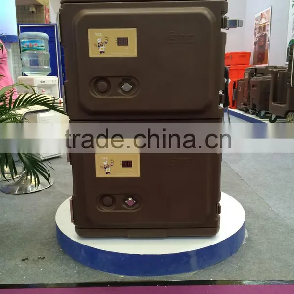 Heat Food Electric Food Cart Insulated Food Trolley Warming Food Cabinet photo-2
