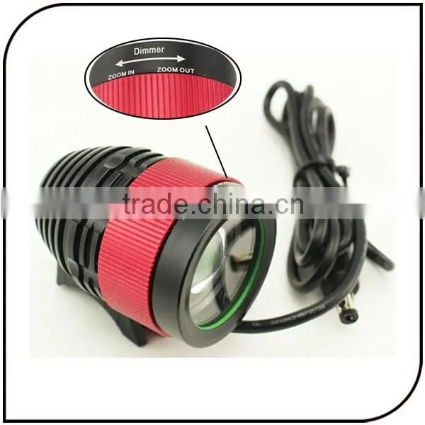 CREE XML-T6 Led 8.4V 6600mAh Battery Front Bicycle Head Lamp 1600 Lumen Zoom Focus Rechargeable Led Bike Light photo-3