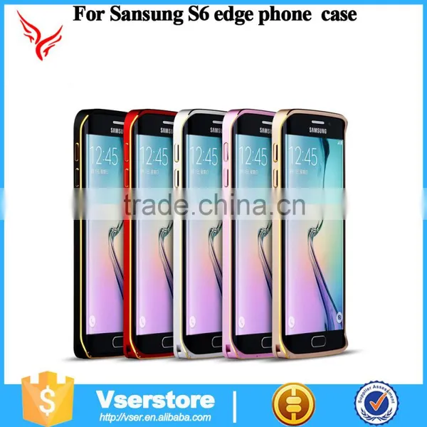 2016 Popular Case for Samsung Galaxy S6 Edge Aluminum Bumper Case for Samsung Metal Cell Phone Case photo-2