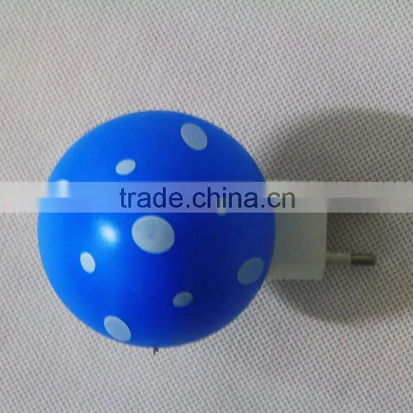 Full Stock Battery Powered ABS Plastic Mushroom Led Sensor Night Light photo-3
