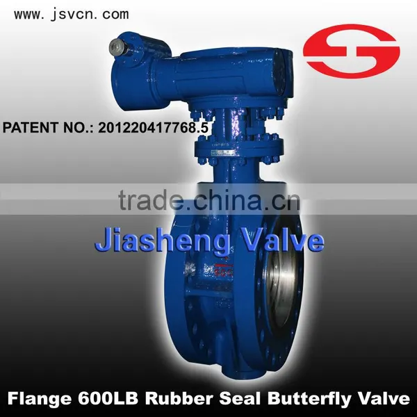 Flange Rubber Seal Butterfly Valve 600LB China Supplier