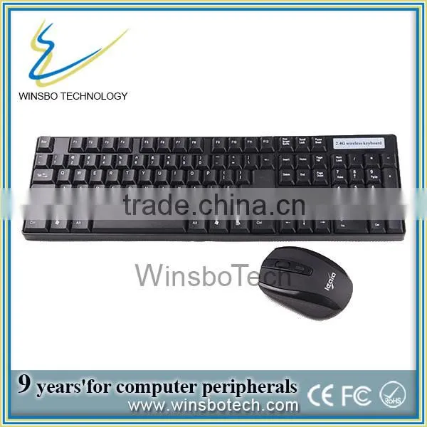 2014 the Best Cheap Wireless Keyboard and Mouse Combo/High Precision 2.4G Wireless Optical Technology