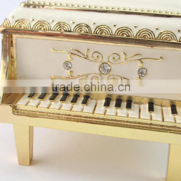 New High Quality Metal Music Jewelry Box in Piano Shape, Various Color for Choice, Various Design, OEM Designs Accepted photo-4