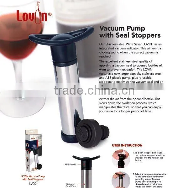 Wine Bottle Saver Vacuum Sealer Thermometer