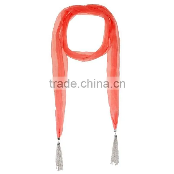 Wholesale Commute Simple Tassel Scarf,muslin Scarf photo-4