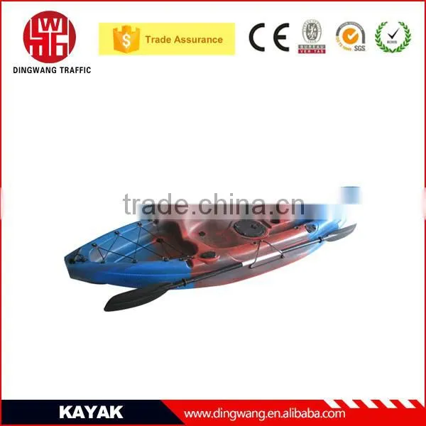 Made in China DINGWANG Rotational Sit on Top Plastic Fishing Canoe Quality Choice